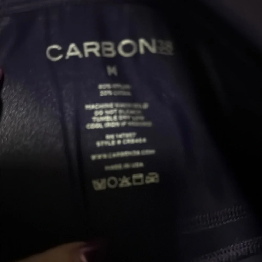 Carbon38 Shiny Purple High-Waisted Leggings M - Picture 2 of 4